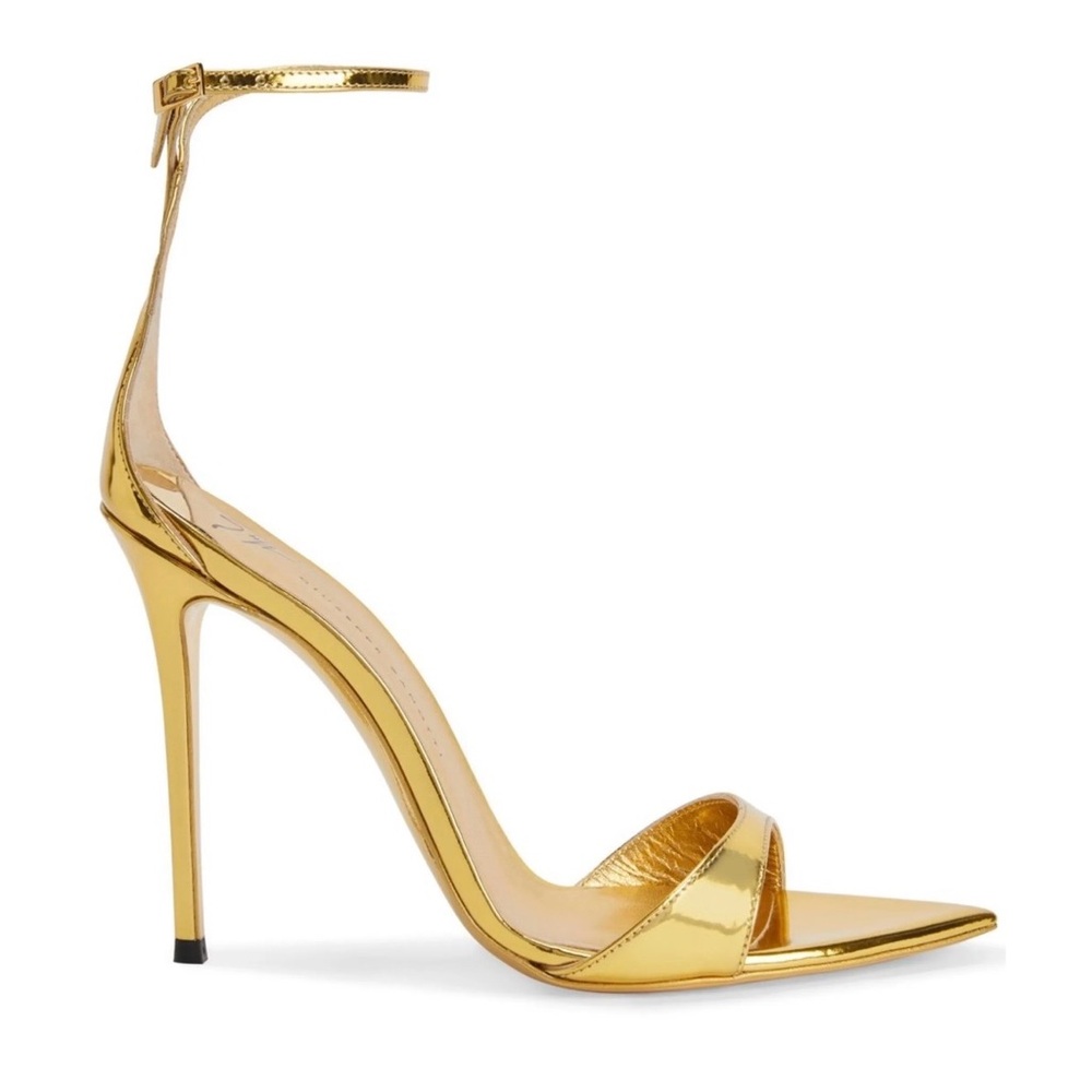 Giuseppe Zanotti Shiny Gold Heels sandals